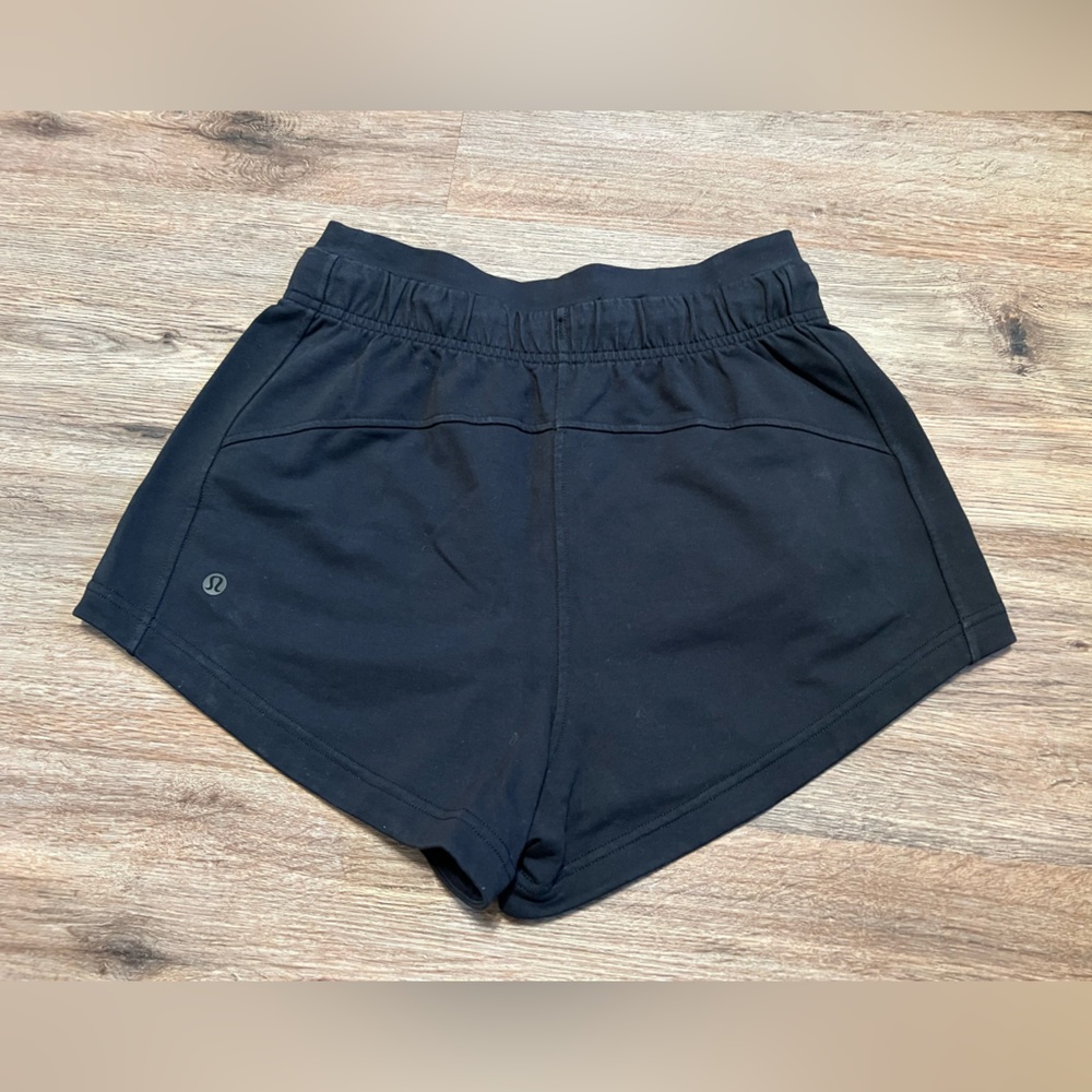 Lululemon Inner Glow Short 3” Terry Black Size 4 - Picture 6 of 7